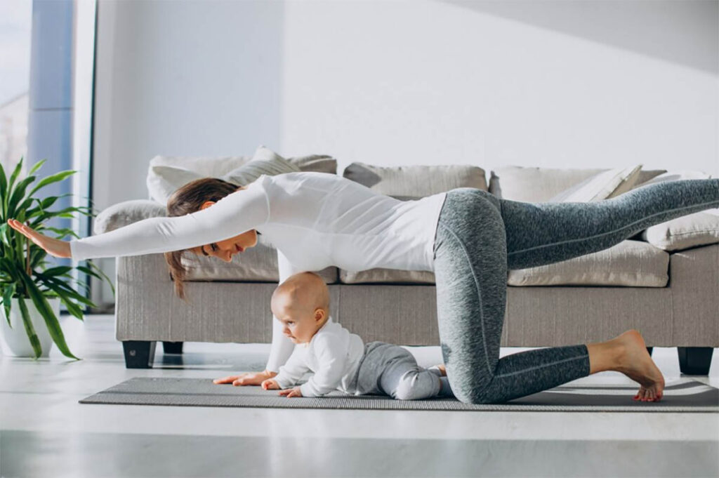 Postpartum Exercise After a C-Section (with video links) • Bearfoot Mama